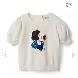 Janie and Jack Disney Snow White Puff Sleeve Sweater ( size 8 )